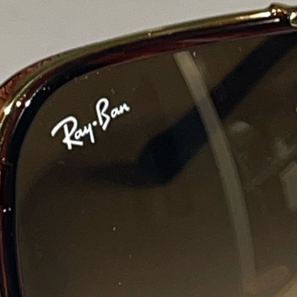 RAY-BAN AVIATORRB 4413 54-14 I45 SQUARE METAL BROWN SHADE/GOLD UNISEX SUNGLASSES - Picture 12 of 15